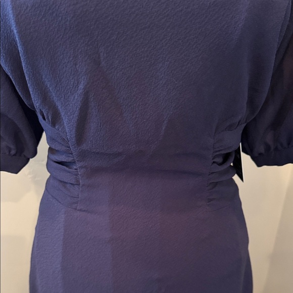 Express Elegant Navy Mid Sleeve Dress - Picture 6 of 7